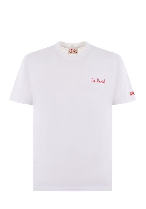 T-shirt con stampa SAINT BARTH | TSH0001 TSHIRT BOY02678F BART ANGEL 01N EMB
